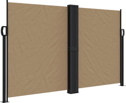 vidaXL - Windscherm - uittrekbaar - 140x1000 - cm - taupe