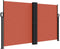 vidaXL - Windscherm - uittrekbaar - 140x1000 - cm - terracottakleurig