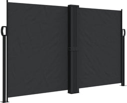 vidaXL - Windscherm - uittrekbaar - 140x1000 - cm - zwart