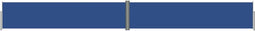 vidaXL - Windscherm - uittrekbaar - 140x1200 - cm - blauw