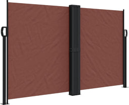 vidaXL - Windscherm - uittrekbaar - 140x1200 - cm - bruin