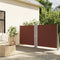 vidaXL - Windscherm - uittrekbaar - 140x1200 - cm - bruin