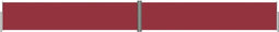vidaXL - Windscherm - uittrekbaar - 140x1200 - cm - rood