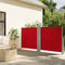 vidaXL - Windscherm - uittrekbaar - 140x1200 - cm - rood
