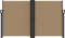 vidaXL - Windscherm - uittrekbaar - 140x1200 - cm - taupe