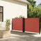 vidaXL - Windscherm - uittrekbaar - 140x1200 - cm - terracottakleurig