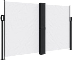 vidaXL - Windscherm - uittrekbaar - 140x1200 - cm - wit