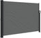 vidaXL - Windscherm - uittrekbaar - 140x300 - cm - antracietkleurig