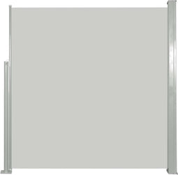 vidaXL - Windscherm - uittrekbaar - 140x300 - cm - crèmekleurig