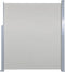 vidaXL - Windscherm - uittrekbaar - 140x300 - cm - crèmekleurig