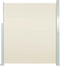 vidaXL - Windscherm - uittrekbaar - 140x300 - cm - crèmekleurig