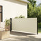 vidaXL - Windscherm - uittrekbaar - 140x300 - cm - crèmekleurig