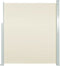 vidaXL - Windscherm - uittrekbaar - 140x300 - cm - crèmekleurig