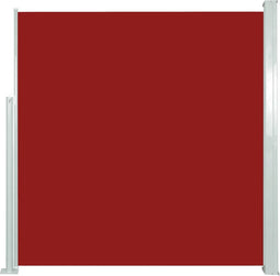 vidaXL - Windscherm - uittrekbaar - 140x300 - cm - rood