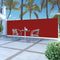 vidaXL - Windscherm - uittrekbaar - 140x300 - cm - rood