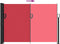 vidaXL - Windscherm - uittrekbaar - 140x300 - cm - rood