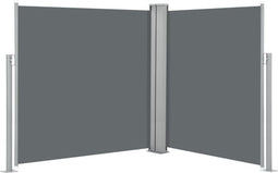 vidaXL - Windscherm - uittrekbaar - 140x600 - cm - antraciet