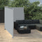 vidaXL - Windscherm - uittrekbaar - 140x600 - cm - antraciet
