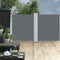 vidaXL - Windscherm - uittrekbaar - 140x600 - cm - antraciet