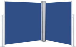 vidaXL - Windscherm - uittrekbaar - 140x600 - cm - blauw