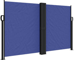 vidaXL - Windscherm - uittrekbaar - 140x600 - cm - blauw