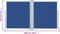 vidaXL - Windscherm - uittrekbaar - 140x600 - cm - blauw