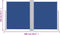 vidaXL - Windscherm - uittrekbaar - 140x600 - cm - blauw