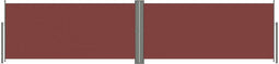 vidaXL - Windscherm - uittrekbaar - 140x600 - cm - bruin