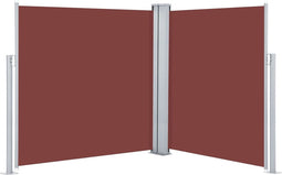 vidaXL - Windscherm - uittrekbaar - 140x600 - cm - bruin