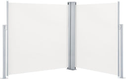 vidaXL - Windscherm - uittrekbaar - 140x600 - cm - crème