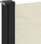 vidaXL - Windscherm - uittrekbaar - 140x600 - cm - crème