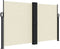 vidaXL - Windscherm - uittrekbaar - 140x600 - cm - crème