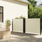 vidaXL - Windscherm - uittrekbaar - 140x600 - cm - crème