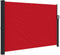 vidaXL - Windscherm - uittrekbaar - 140x600 - cm - rood