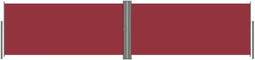 vidaXL - Windscherm - uittrekbaar - 140x600 - cm - rood