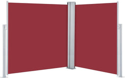 vidaXL - Windscherm - uittrekbaar - 140x600 - cm - rood