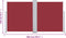 vidaXL - Windscherm - uittrekbaar - 140x600 - cm - rood