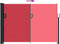 vidaXL - Windscherm - uittrekbaar - 140x600 - cm - rood