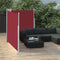 vidaXL - Windscherm - uittrekbaar - 140x600 - cm - rood