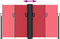 vidaXL - Windscherm - uittrekbaar - 140x600 - cm - rood