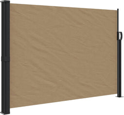 vidaXL - Windscherm - uittrekbaar - 140x600 - cm - taupe