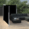 vidaXL - Windscherm - uittrekbaar - 140x600 - cm - zwart