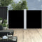 vidaXL - Windscherm - uittrekbaar - 140x600 - cm - zwart