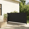 vidaXL - Windscherm - uittrekbaar - 140x600 - cm - zwart