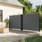 vidaXL - Windscherm - uittrekbaar - 160x1000 - cm - antracietkleurig