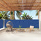 vidaXL - Windscherm - uittrekbaar - 160x1000 - cm - blauw