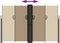 vidaXL - Windscherm - uittrekbaar - 160x1000 - cm - taupe
