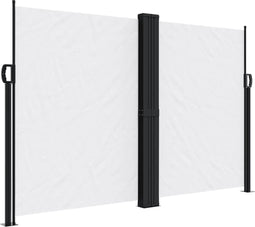 vidaXL - Windscherm - uittrekbaar - 160x1000 - cm - wit
