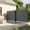 vidaXL - Windscherm - uittrekbaar - 160x1200 - cm - antracietkleurig