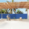 vidaXL - Windscherm - uittrekbaar - 160x1200 - cm - blauw